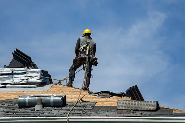 Professional Storm Damage Roof Repair technician working in Firth, ID